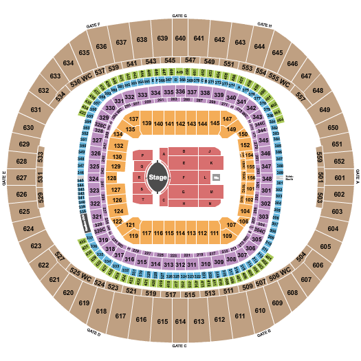 Nrg Garth Brooks Seating Chart